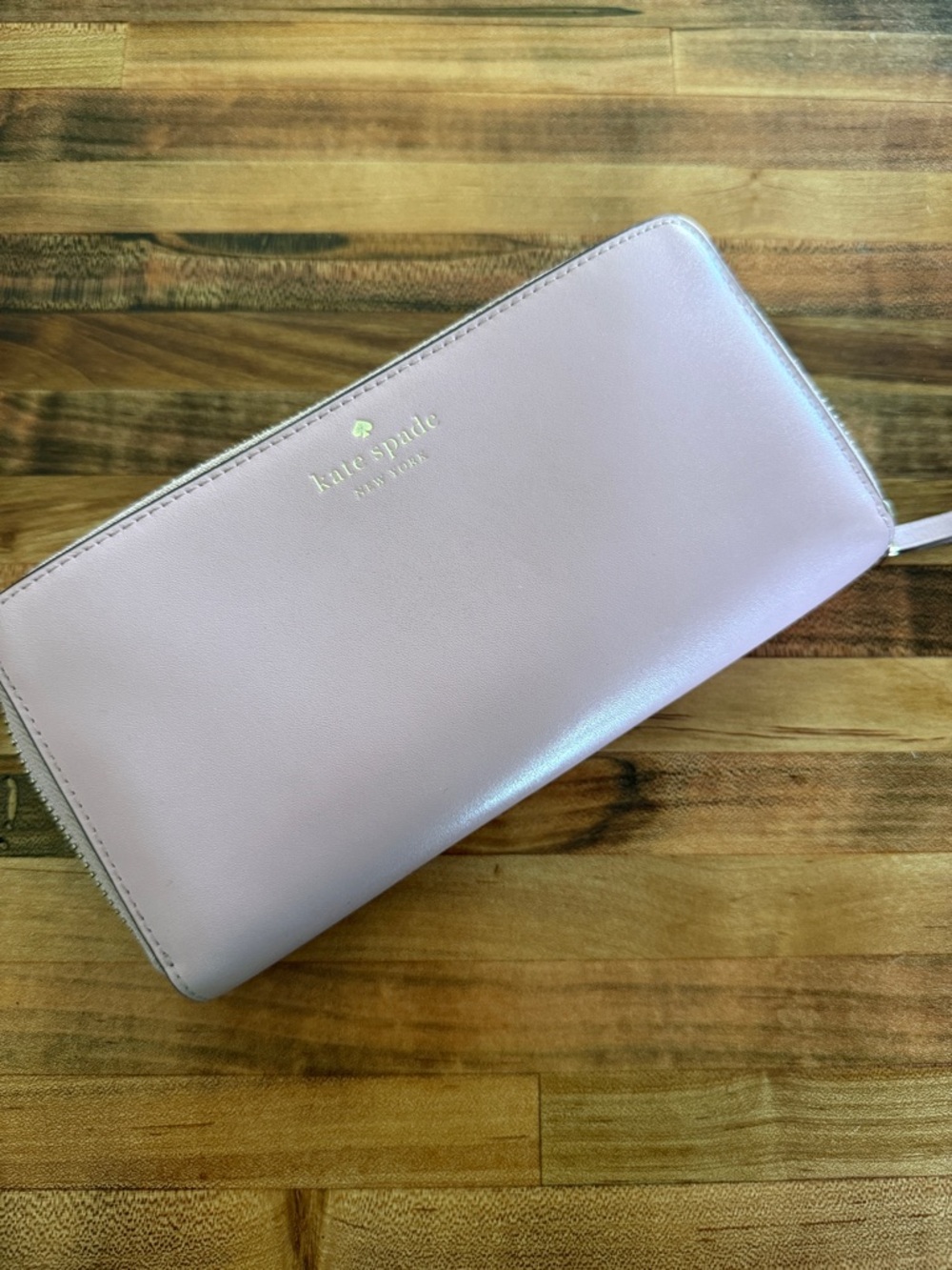 kate spade Pale Pink Zip Around Wallet